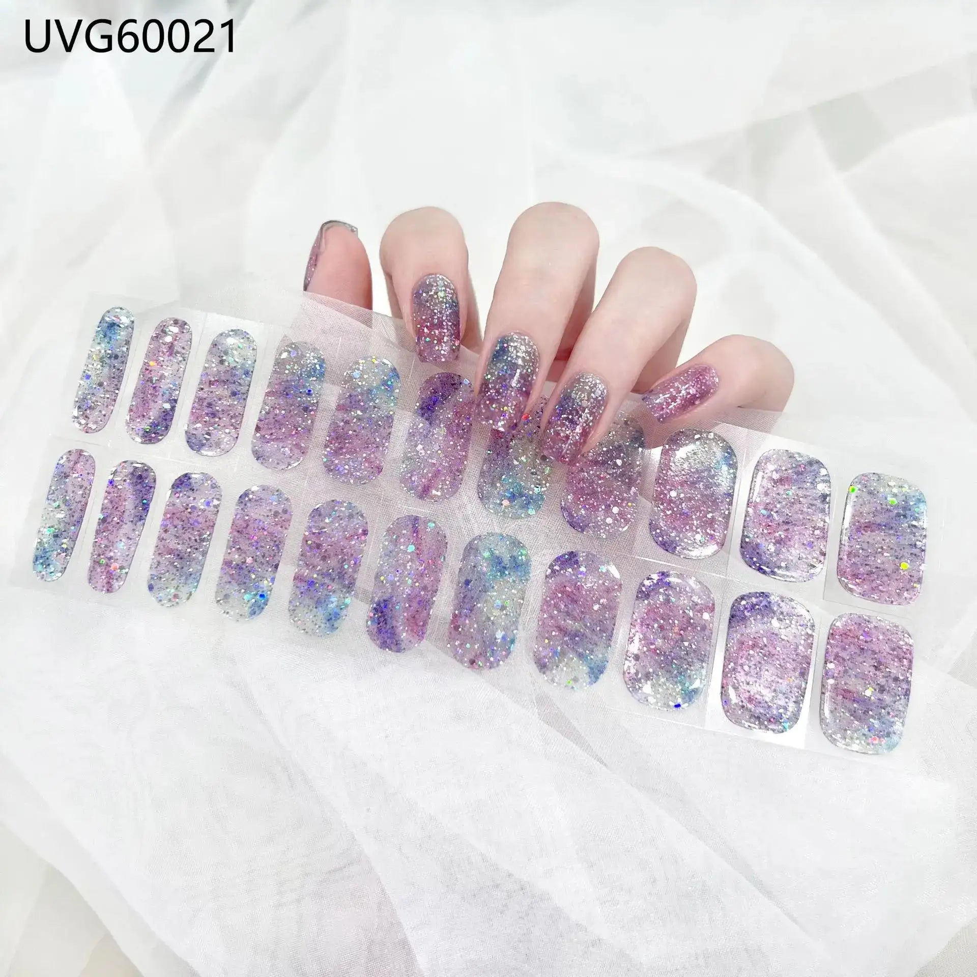 22 Tips Semi-Cured Gel Nail Stickers