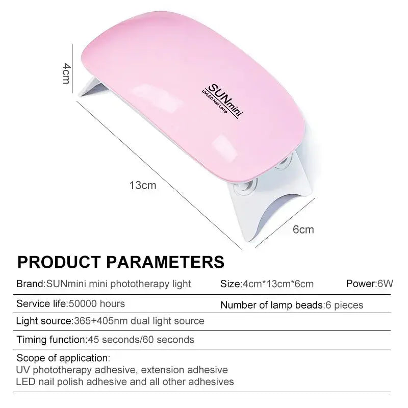 Portable Mini 6W Nail Dryer