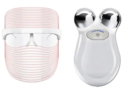 Bundle LED Light Mask And Mini Toning Device