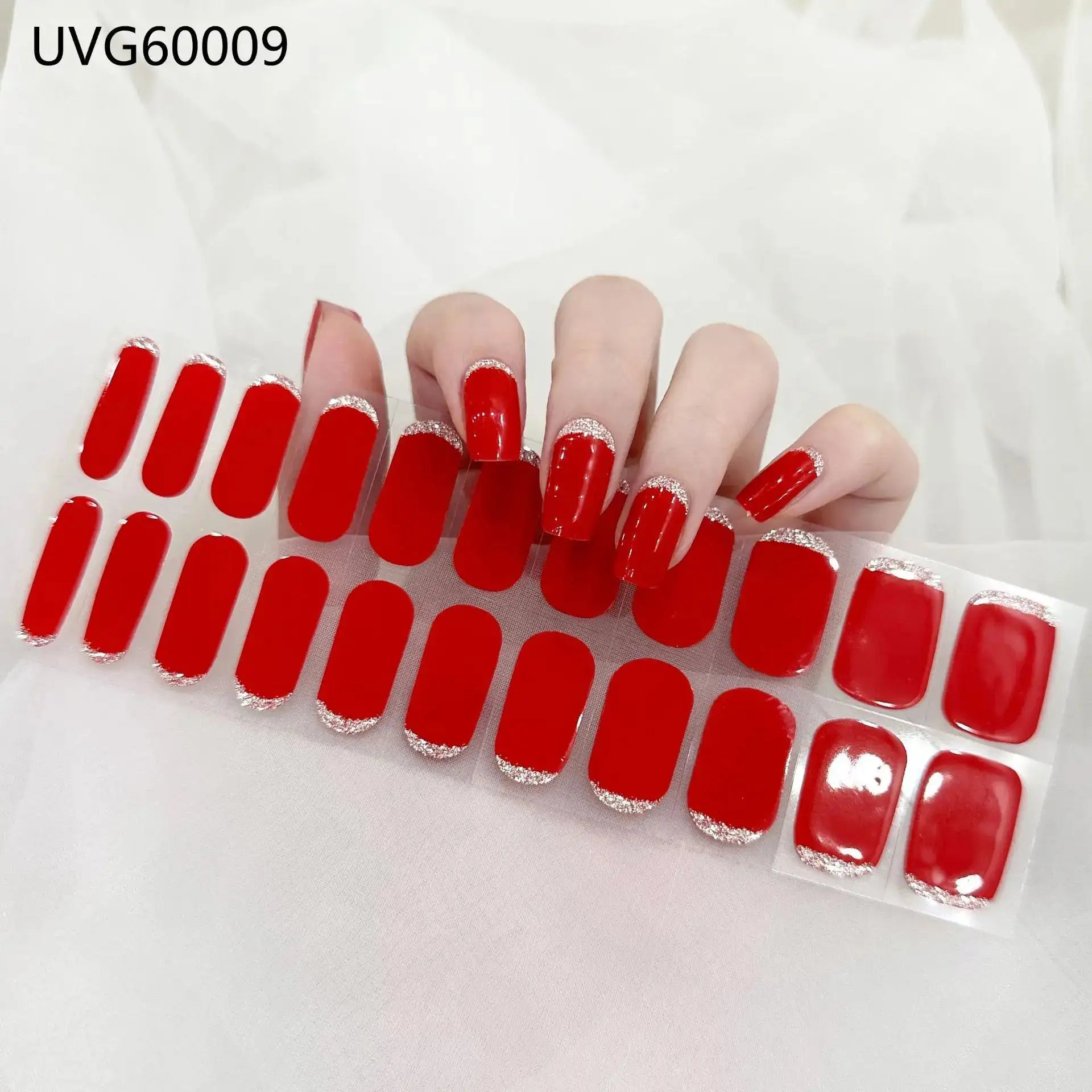 22 Tips Semi-Cured Gel Nail Stickers