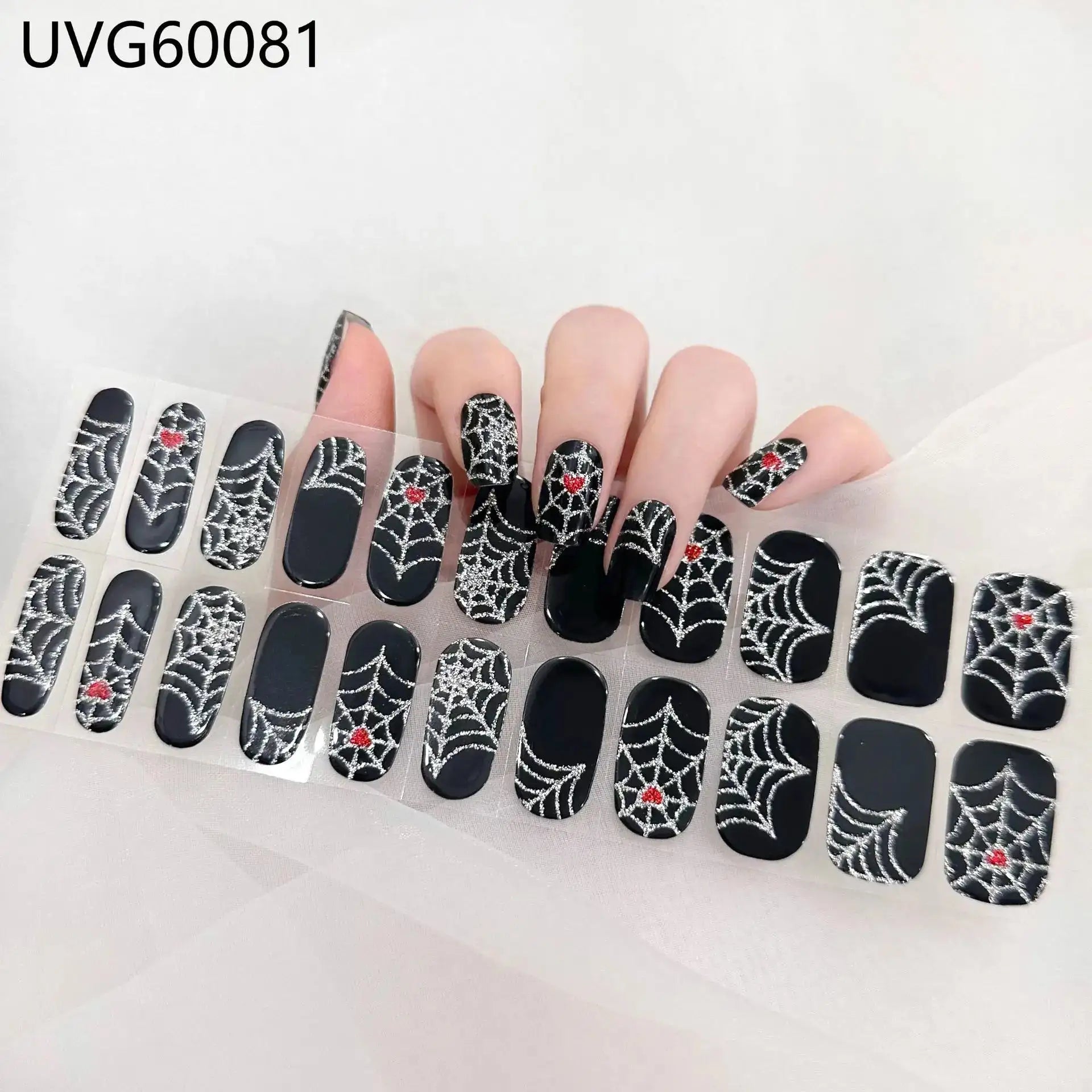 22 Tips Semi-Cured Gel Nail Stickers