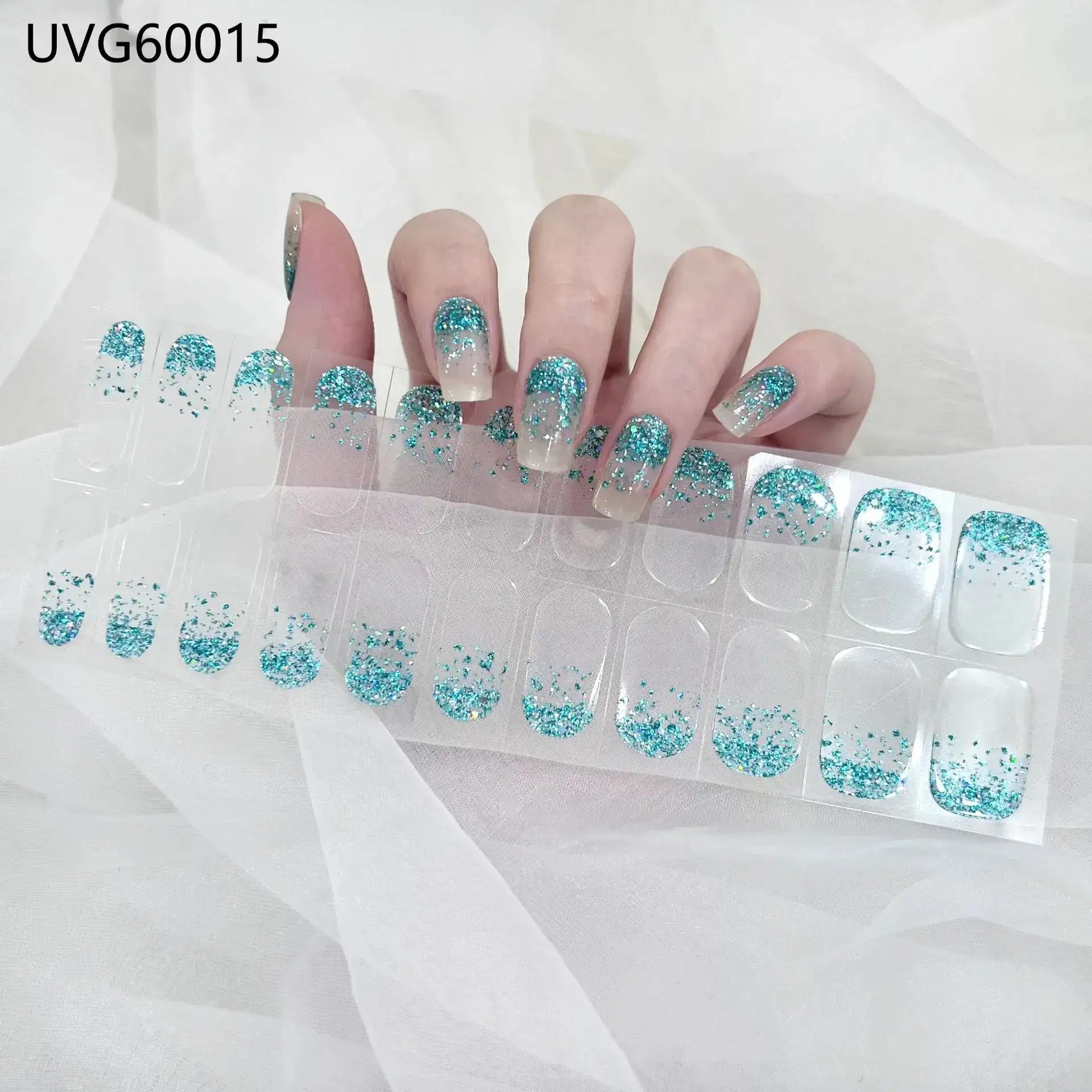 22 Tips Semi-Cured Gel Nail Stickers