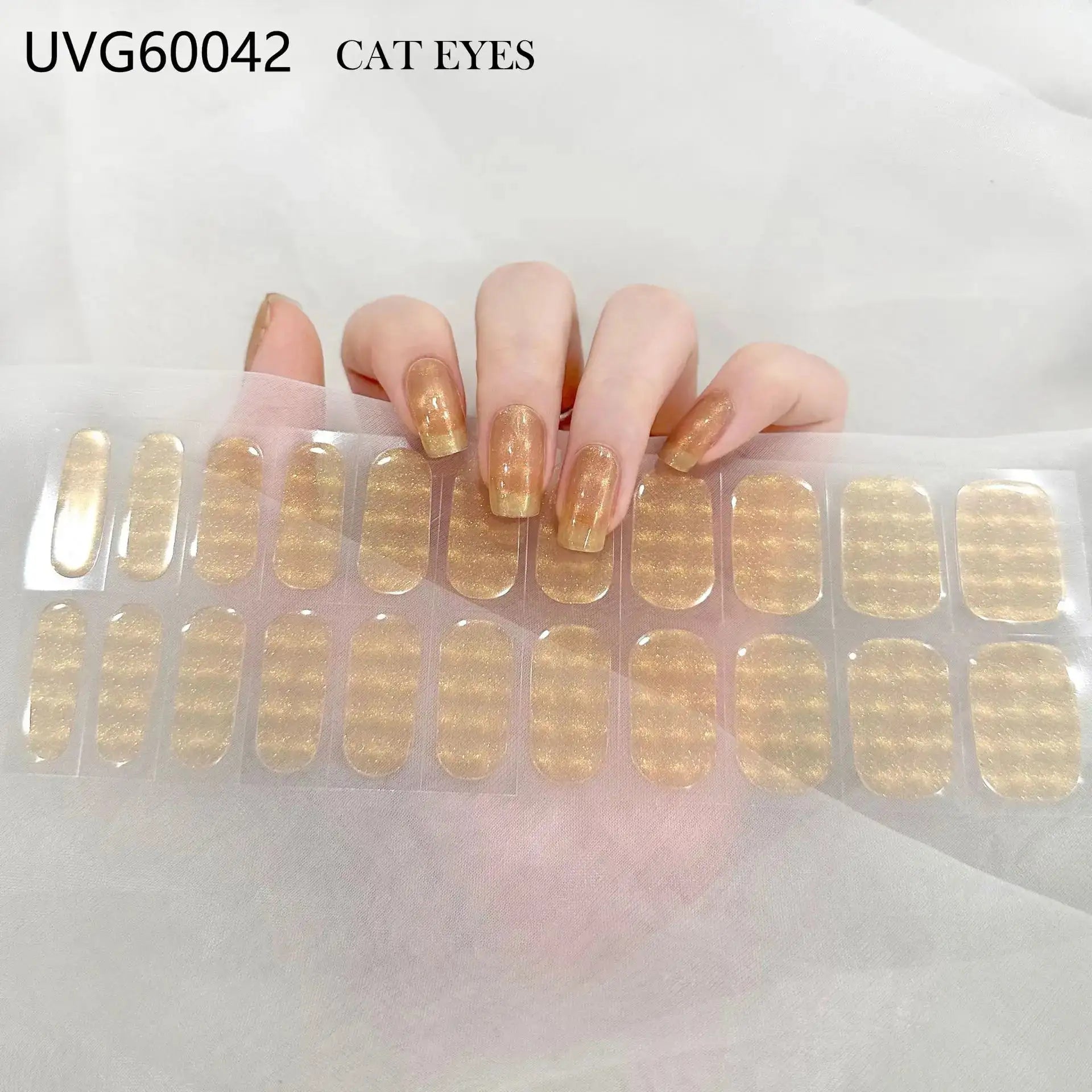 22 Tips Semi-Cured Gel Nail Stickers