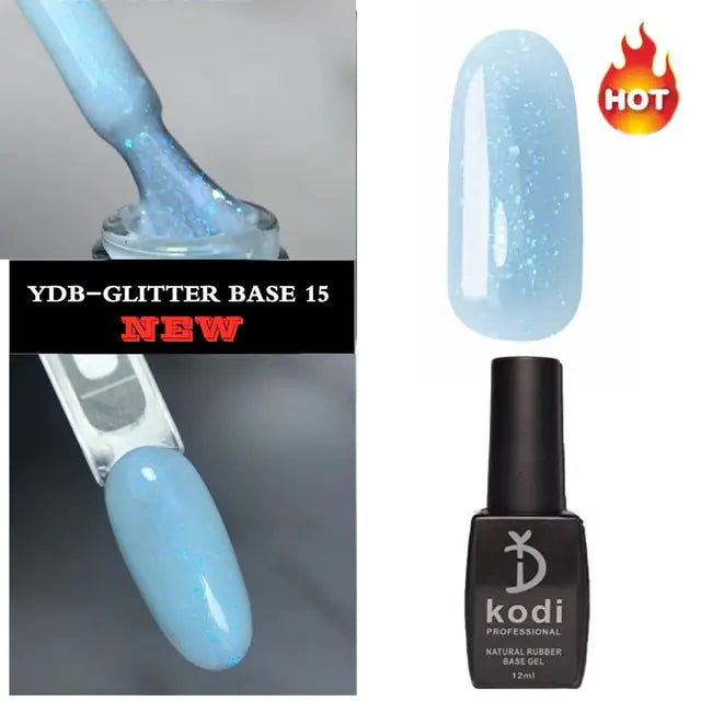 2 in 1 Glitter Nail Polish Base