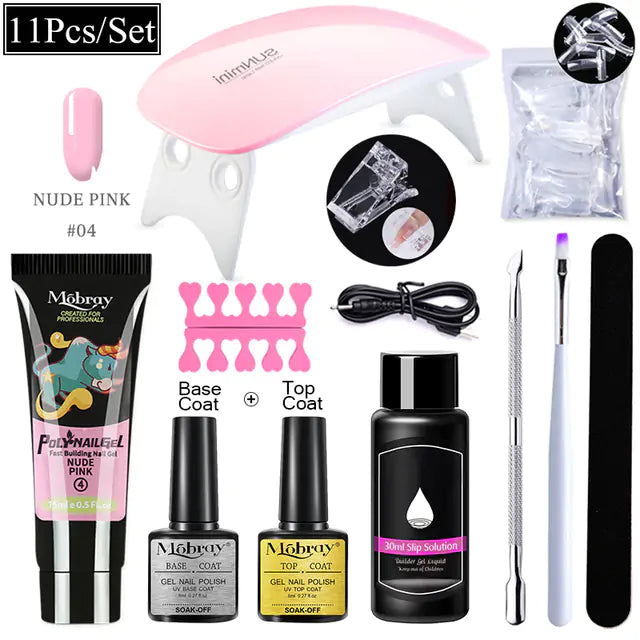 Mobray Polygel Nail Extension Kit: Complete Manicure Set