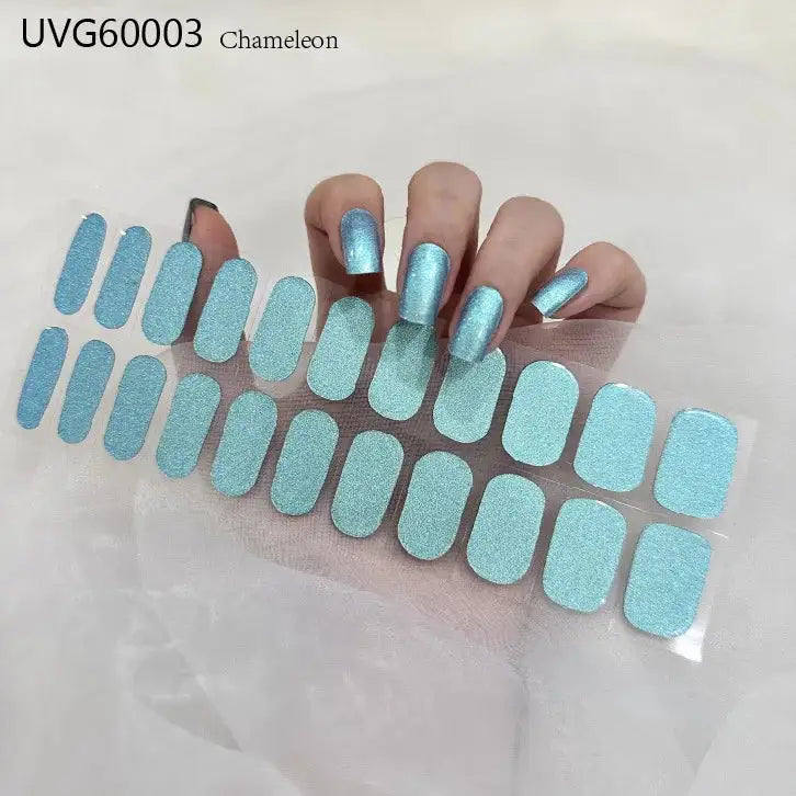 22 Tips Semi-Cured Gel Nail Stickers