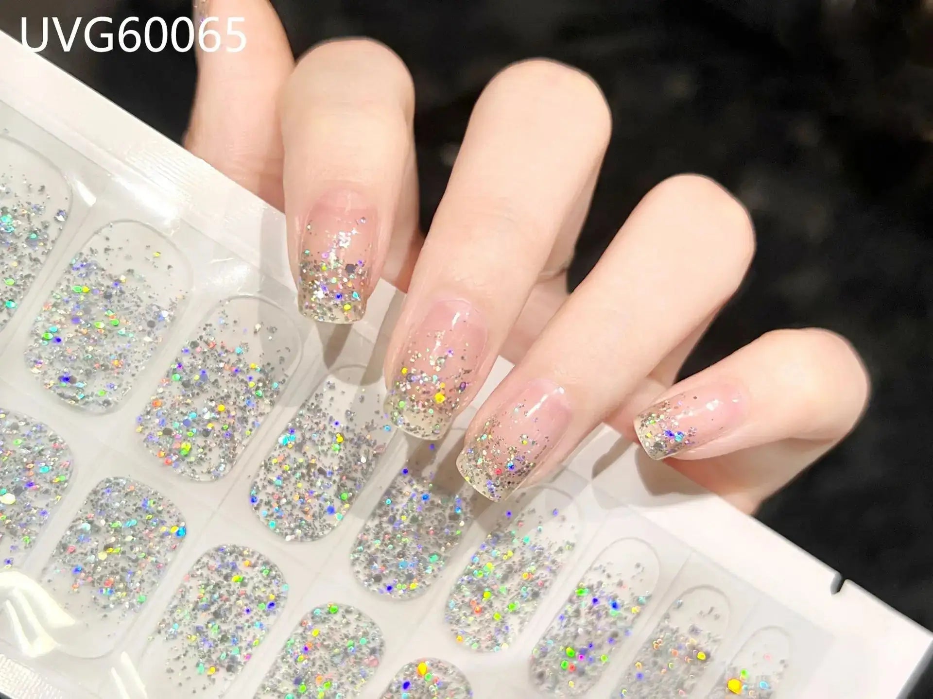 22 Tips Semi-Cured Gel Nail Stickers