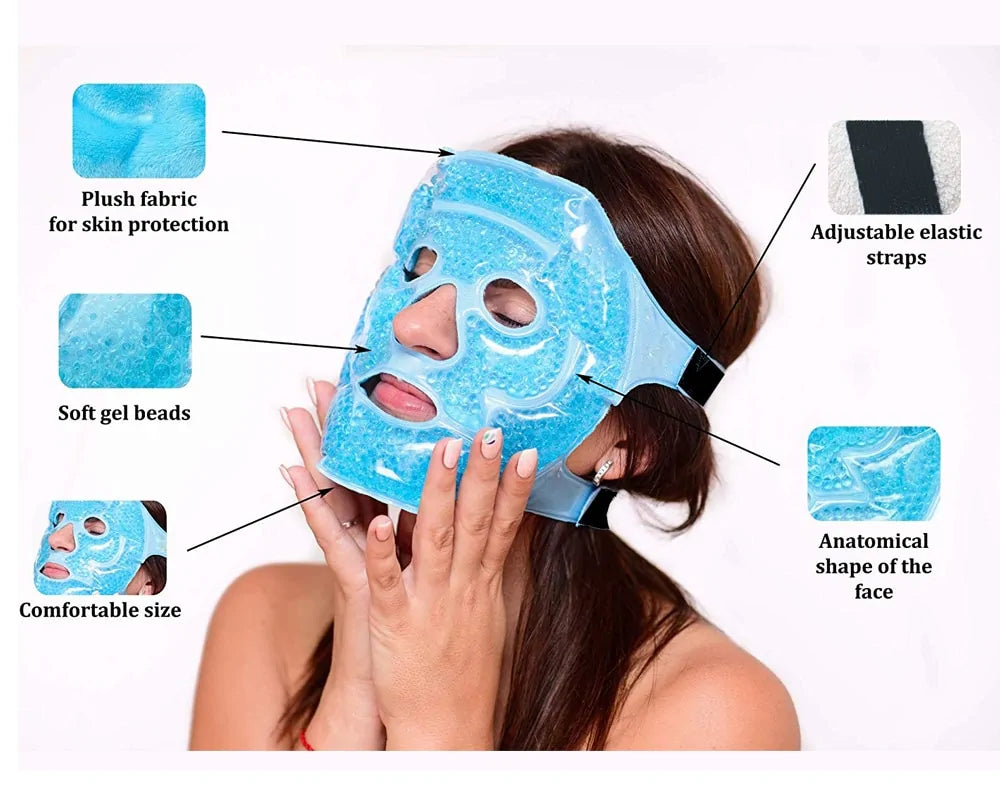 Hot & Cold Gel Full Face Mask