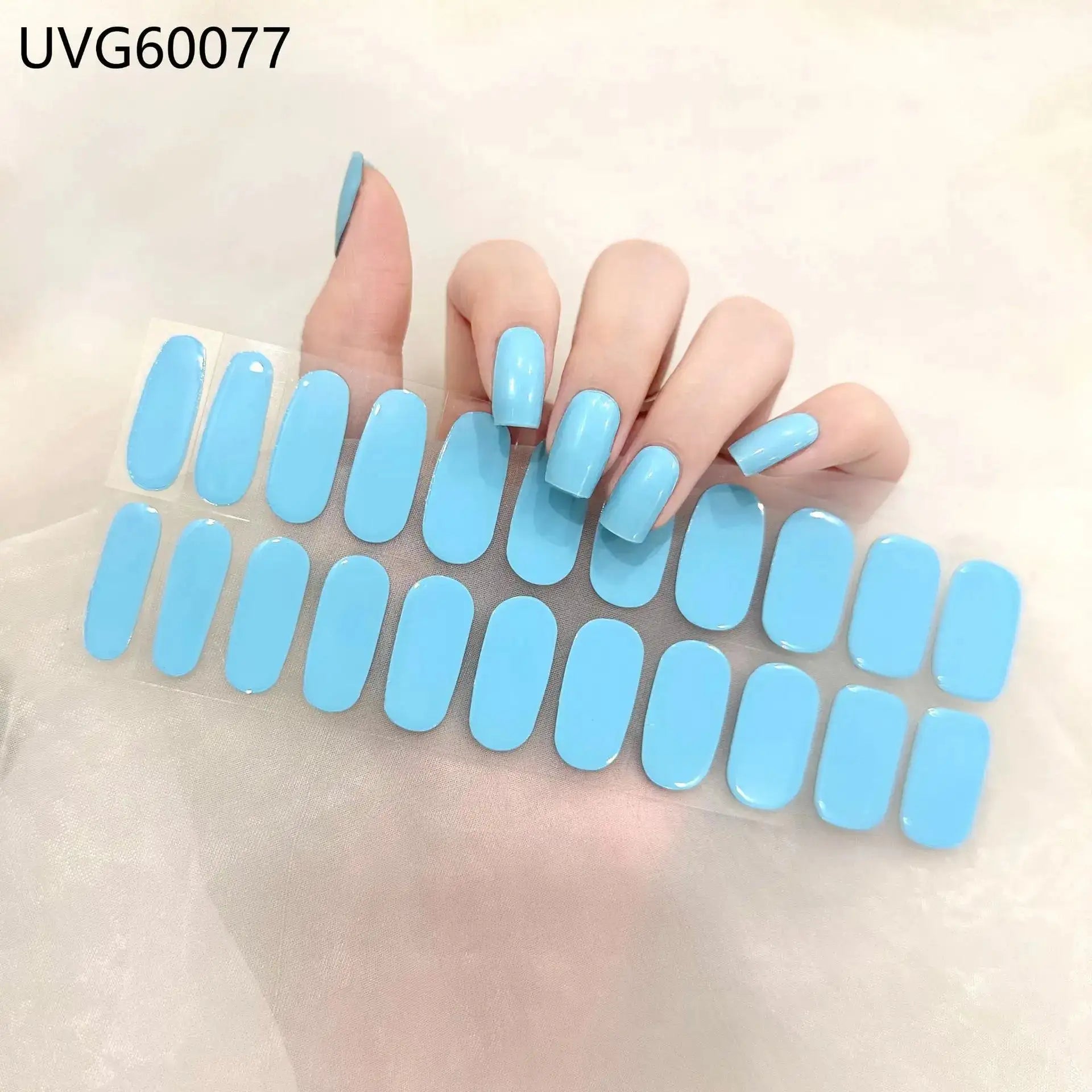 22 Tips Semi-Cured Gel Nail Stickers