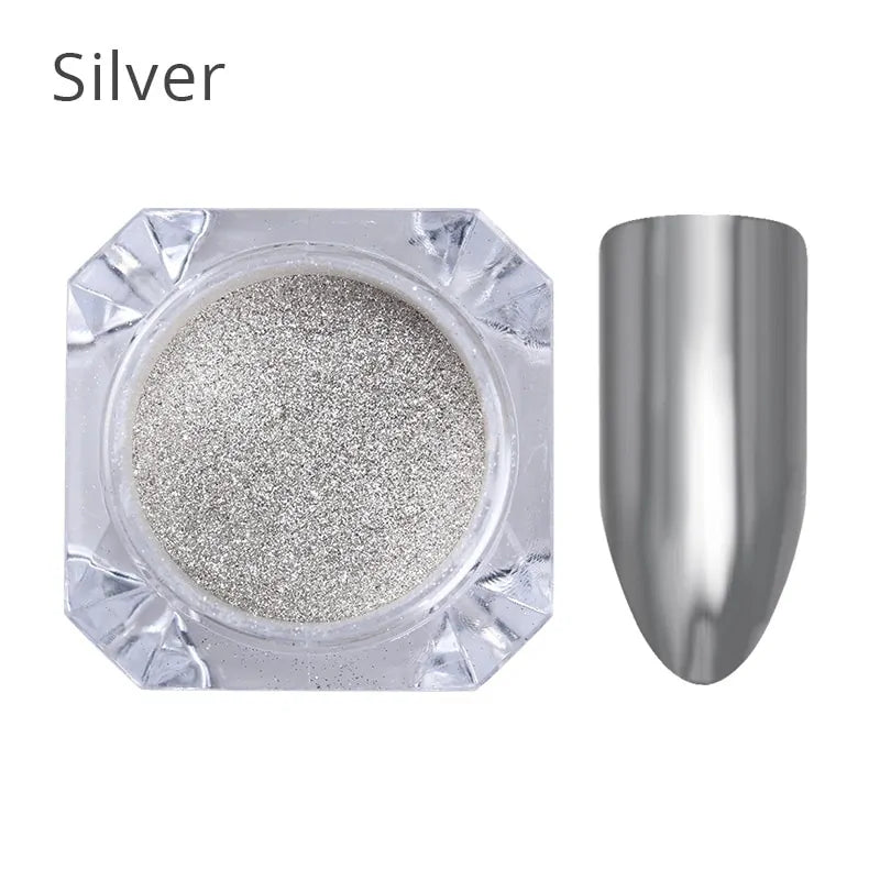 Metallic Mirror Nail Art Pigment Powder