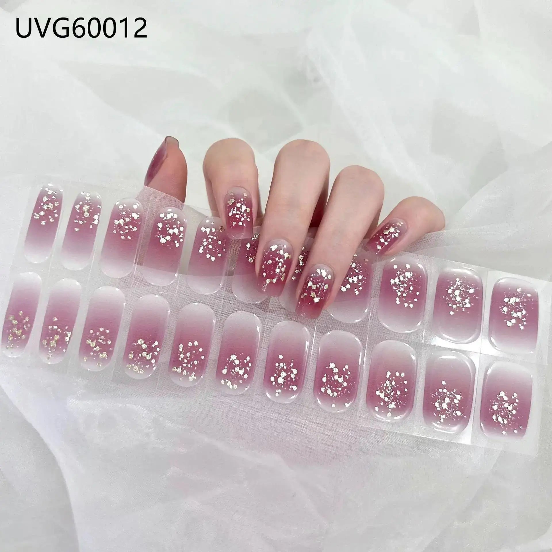 22 Tips Semi-Cured Gel Nail Stickers