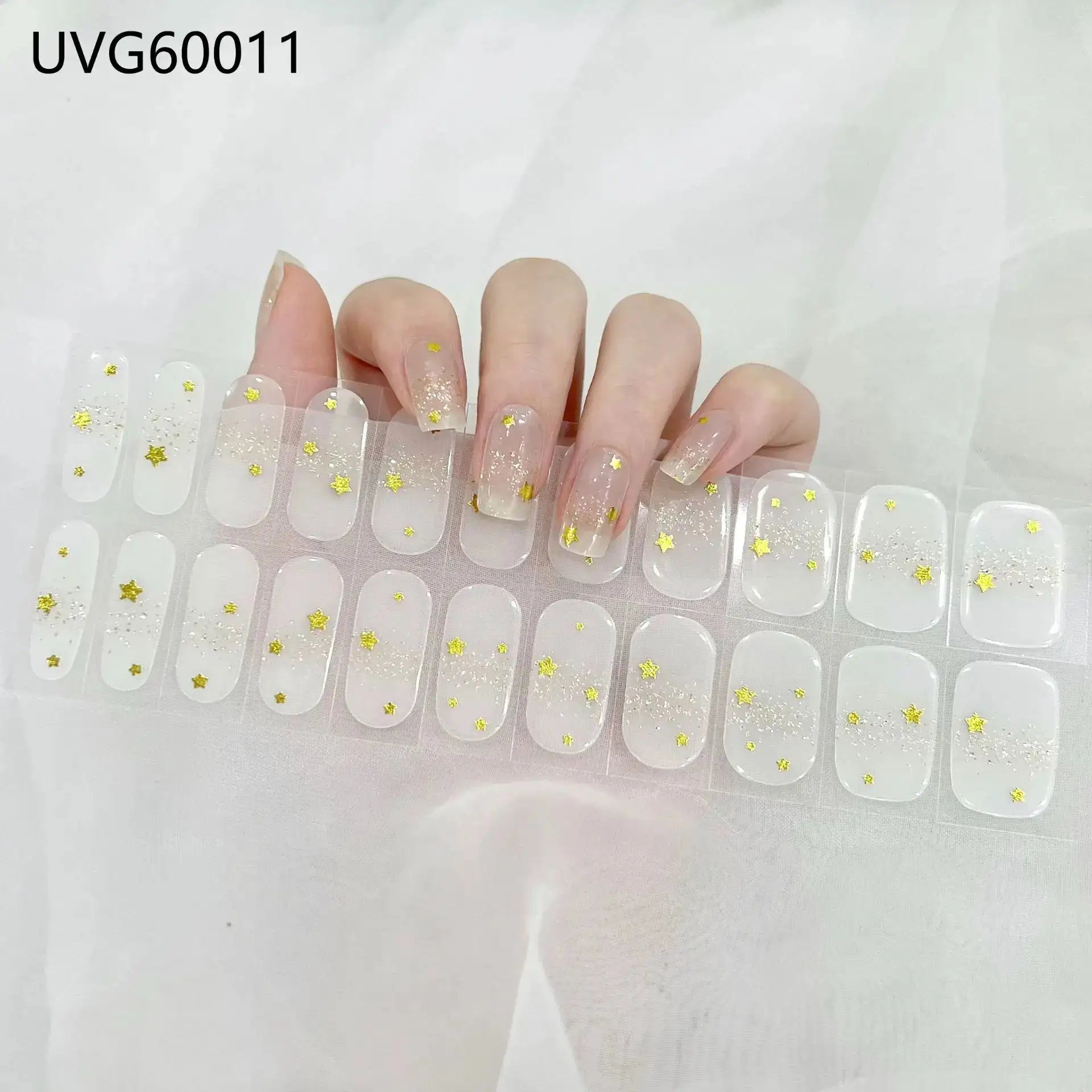 22 Tips Semi-Cured Gel Nail Stickers