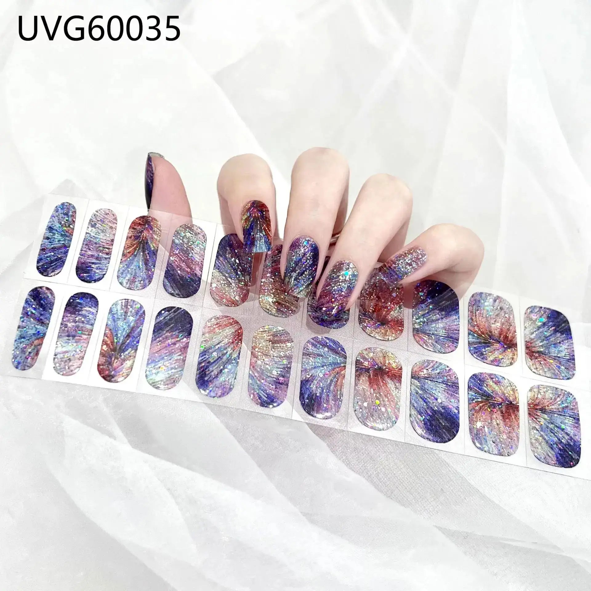 22 Tips Semi-Cured Gel Nail Stickers